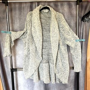 Chenille Open Front Sweater Cardigan